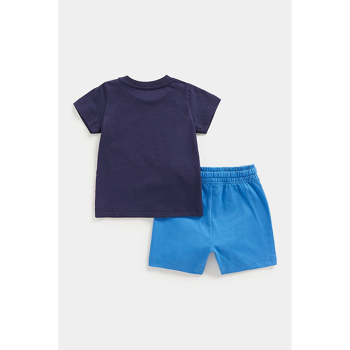 Mothercare - 2pc-Set - Boys Solid Jersey Shorts - Blue/Grey