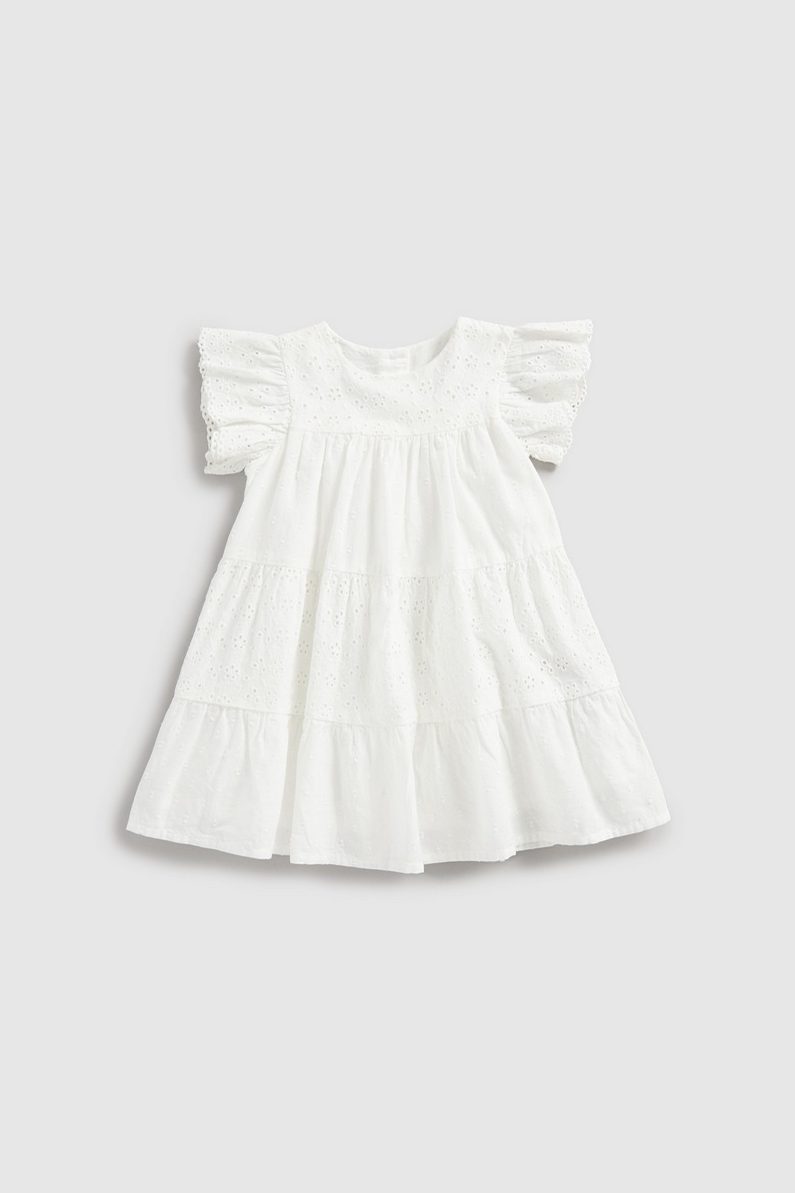 Buy White Broderie Dress online | Mothercare UAE