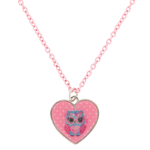 Claire S Club Holographic Heart Necklace